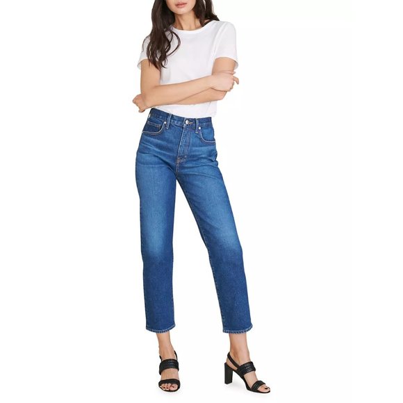 Veronica Beard Rylee Straight Jeans in Bright Blue 26 - Picture 1 of 8